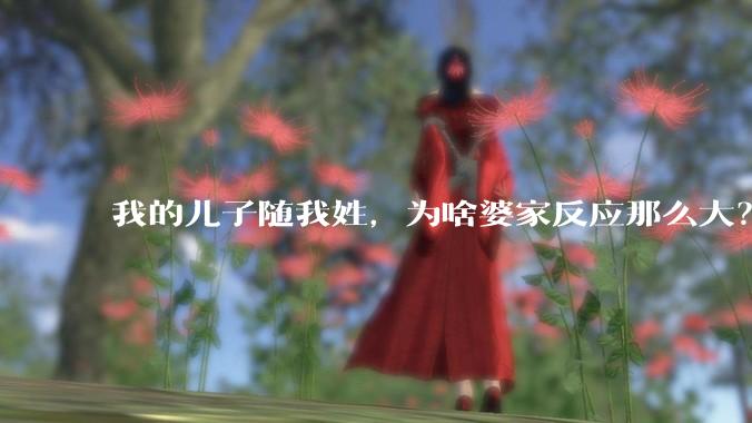 我的儿子随我姓，为啥婆家反应那么大？