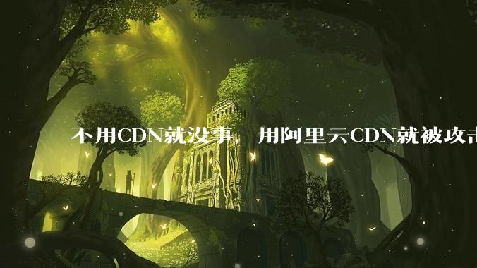 不用CDN就没事，用阿里云CDN就被攻击刷流量，阿里云表示证明不了就要用户买单，如何看到这种行为？